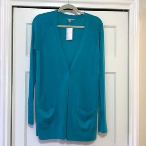 Halogen Cardigan with Button Sleeve Detail